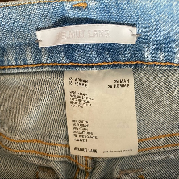 Helmet Lang Unisex Super High Rise Jeans - Picture 6 of 8